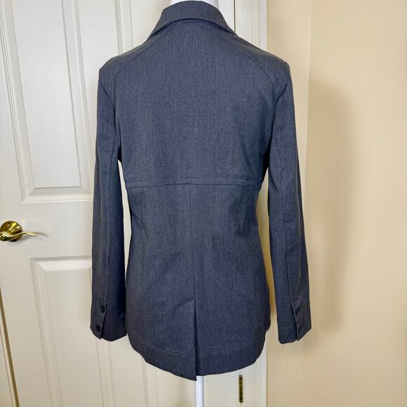 Eddie Bauer Travex Blazer Women’s Size 6 Gray 2-Button Stretch Travel Jacket EUC - Picture 3 of 8